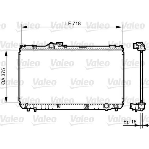 VALEO 734498 Kühler, Motorkühlung