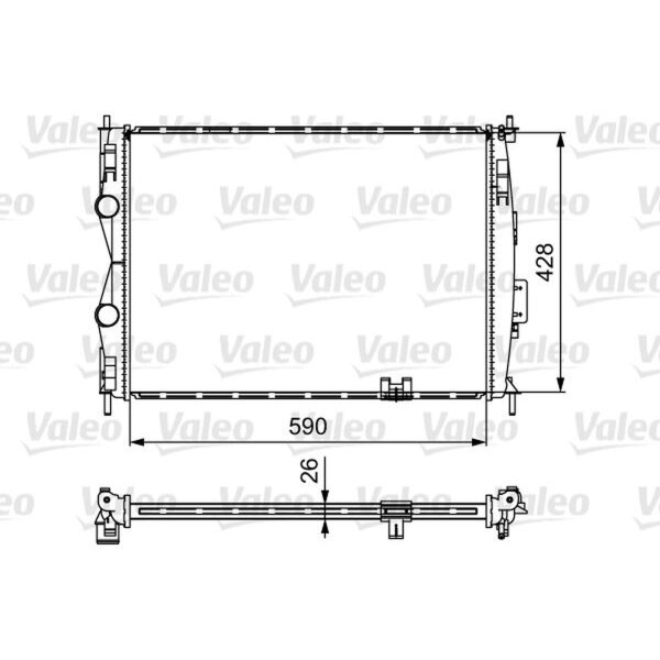VALEO 735116 Kühler, Motorkühlung