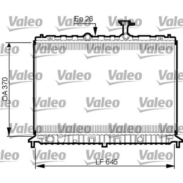 VALEO 735501 Kühler, Motorkühlung