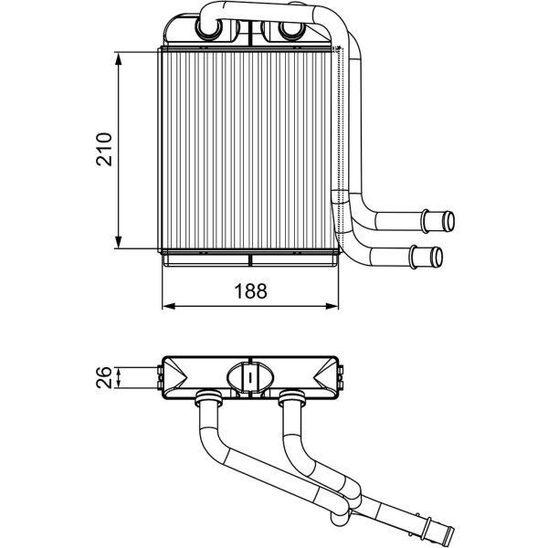 VALEO 811524 Wärmetauscher, Innenraumheizung