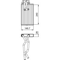 VALEO 811525 Wärmetauscher, Innenraumheizung