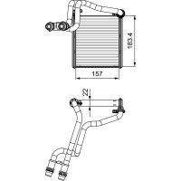 VALEO 811536 Wärmetauscher, Innenraumheizung
