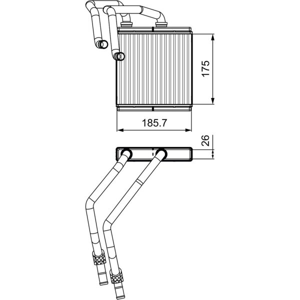 VALEO 811544 Wärmetauscher, Innenraumheizung