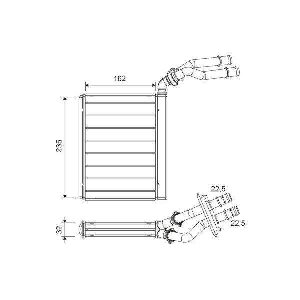 VALEO 811658 Wärmetauscher, Innenraumheizung