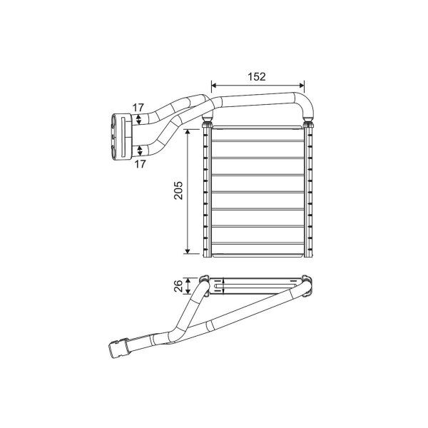 VALEO 811690 Wärmetauscher, Innenraumheizung