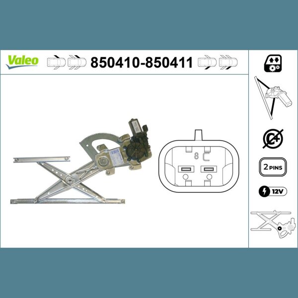 VALEO 850410 Fensterheber