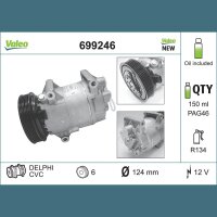 VALEO 699246 Kompressor, Klimaanlage