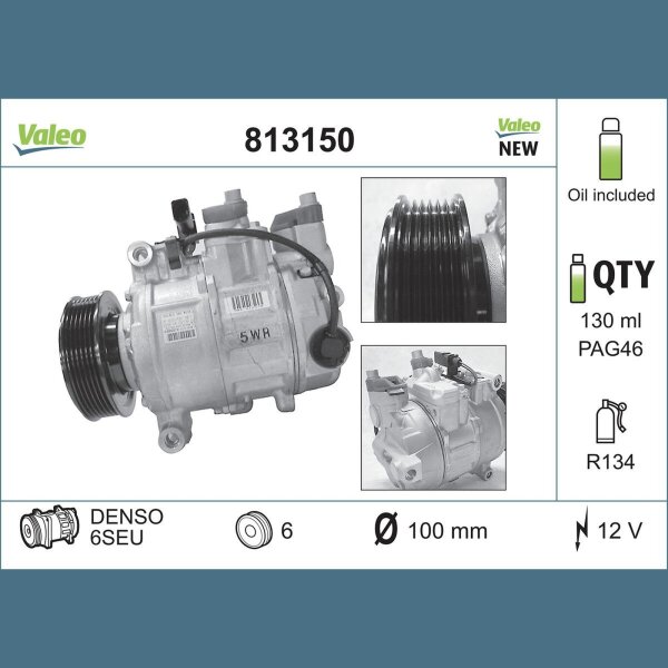 VALEO 813150 Kompressor, Klimaanlage