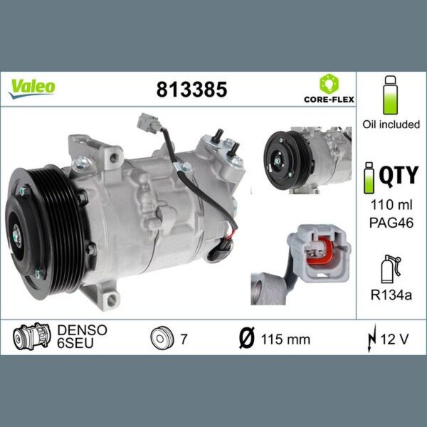 VALEO 813385 Kompressor, Klimaanlage