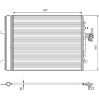 VALEO 814318 Kondensator, Klimaanlage