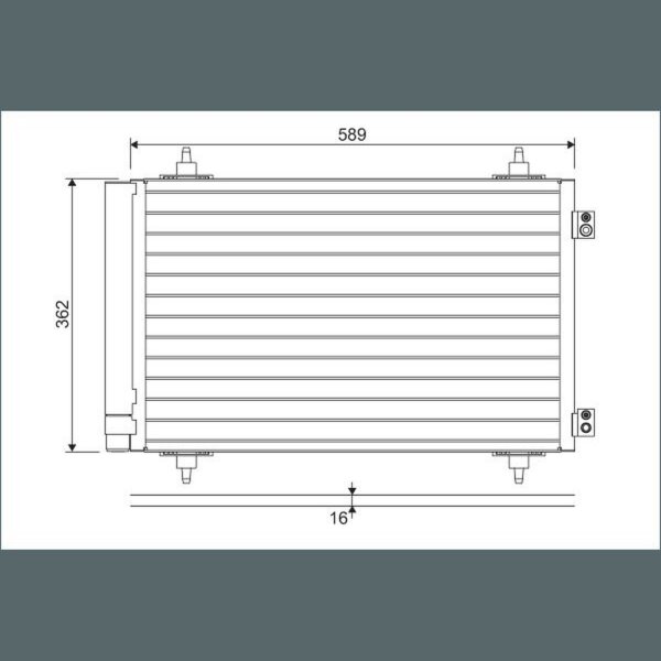 VALEO 814366 Kondensator, Klimaanlage