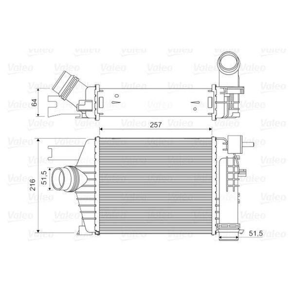 VALEO 818343 Ladeluftkühler