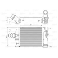 VALEO 818343 Ladeluftkühler