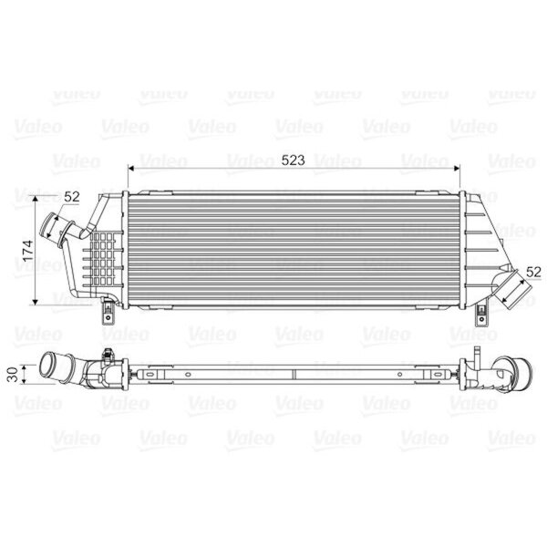 VALEO 818354 Ladeluftkühler