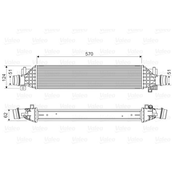 VALEO 818629 Ladeluftkühler
