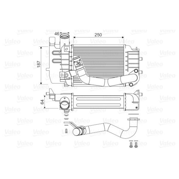 VALEO 818655 Ladeluftkühler