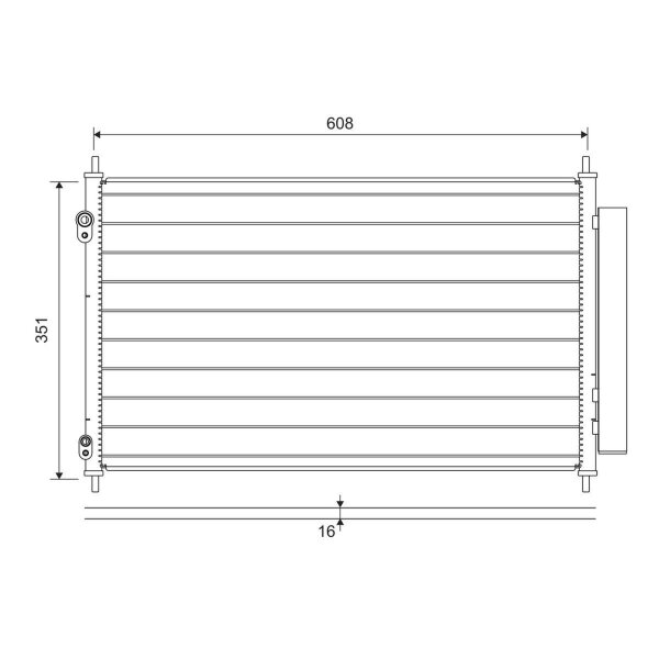 VALEO 822595 Kondensator, Klimaanlage