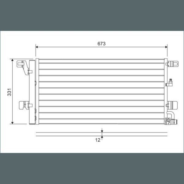 VALEO 822596 Kondensator, Klimaanlage