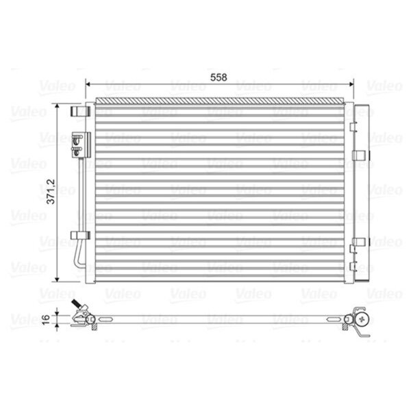 VALEO 822597 Kondensator, Klimaanlage