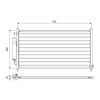 VALEO 822704 Kondensator, Klimaanlage