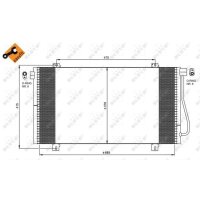 NRF 350030 Kondensator, Klimaanlage