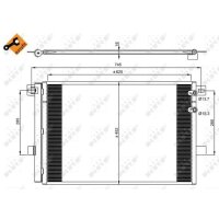 NRF 350041 Kondensator, Klimaanlage