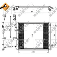 NRF 350047 Kondensator, Klimaanlage