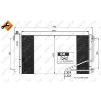 NRF 350219 Kondensator, Klimaanlage