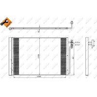 NRF 350224 Kondensator, Klimaanlage
