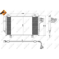 NRF 350229 Kondensator, Klimaanlage