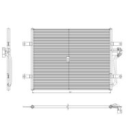 NRF 350444 Kondensator, Klimaanlage