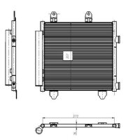NRF 350445 Kondensator, Klimaanlage