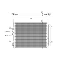 NRF 350471 Kondensator, Klimaanlage