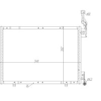 NRF 350484 Kondensator, Klimaanlage