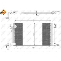 NRF 35304 Kondensator, Klimaanlage
