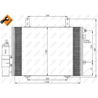 NRF 35353 Kondensator, Klimaanlage