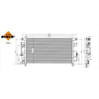 NRF 35423 Kondensator, Klimaanlage