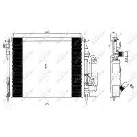 NRF 35547 Kondensator, Klimaanlage