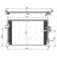 NRF 35754 Kondensator, Klimaanlage