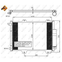 NRF 35907 Kondensator, Klimaanlage