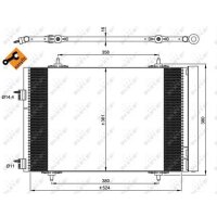 NRF 35945 Kondensator, Klimaanlage