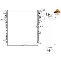 NRF 50447A Kühler, Motorkühlung