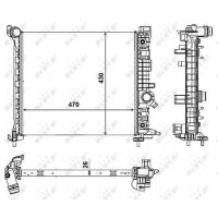 NRF 53008 Kühler, Motorkühlung