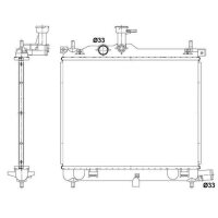 NRF 53025 Kühler, Motorkühlung