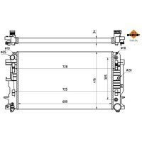 NRF 53833A Kühler, Motorkühlung