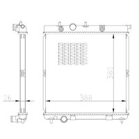 NRF 550016 Kühler, Motorkühlung