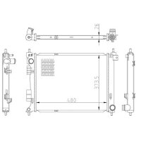 NRF 550033 Kühler, Motorkühlung
