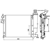 NRF 58067 Kühler, Motorkühlung
