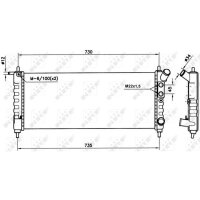 NRF 58154 Kühler, Motorkühlung