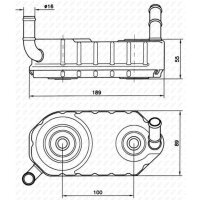 NRF 31004A Ölkühler, Automatikgetriebe